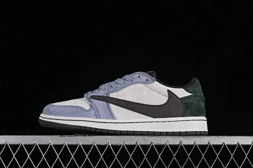 All Categories Air Jordan Jordan Series Basketball Shoes Air Jordan 1 Low Travis Scott x Air Jordan 1 Low OG AJ1 Joe 1 Reversed Overhook Joint Style Casual Sports Basketball Shoes DM7866-820